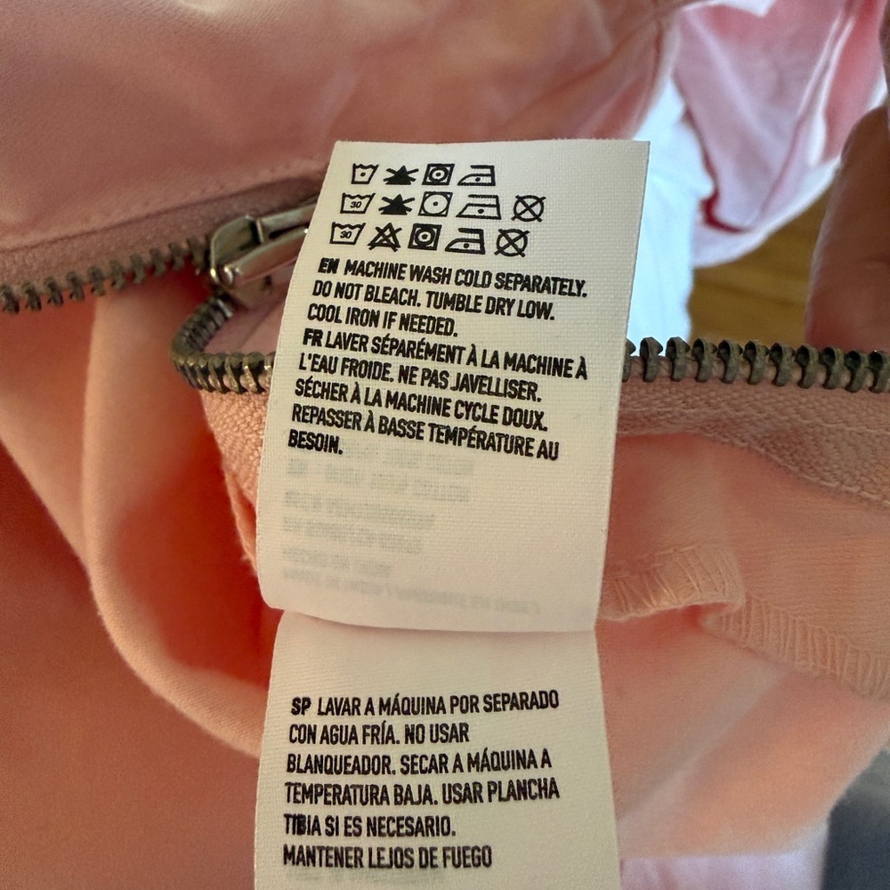 American Eagle Outfitters Light Pink Half Zip Pullover Jacket - Picture 7 of 8